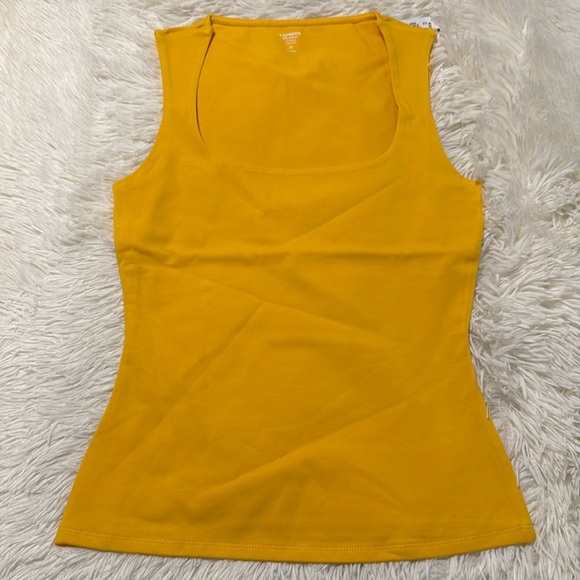Express Yellow Sleeveless Women's Top - Picture 2 of 4